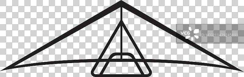 滑翔伞图标图片素材