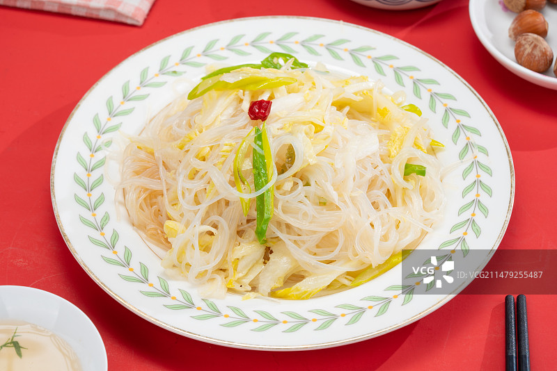 菜心粉丝图片素材