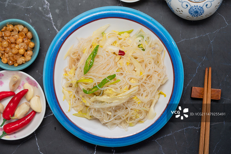 菜心粉丝图片素材