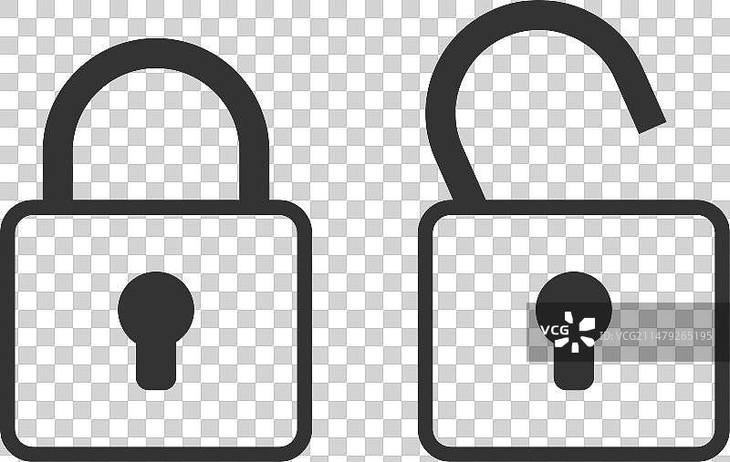 关闭图标取消符号挂锁网页设计图片素材