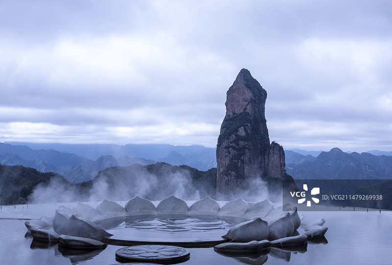 台州市神仙居景区观音峰图片素材