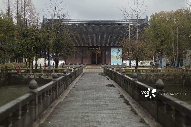 苏州姑苏古城文庙明伦堂及七星桥图片素材