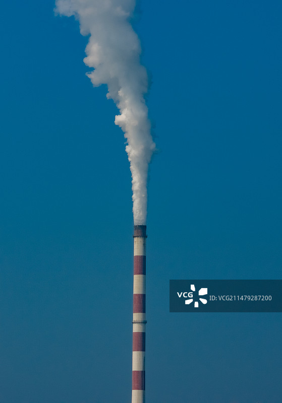 发电站烟筒图片素材