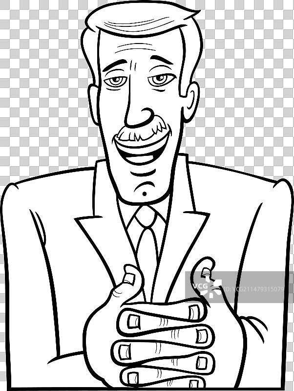 卡通商务男人或政治人物图片素材