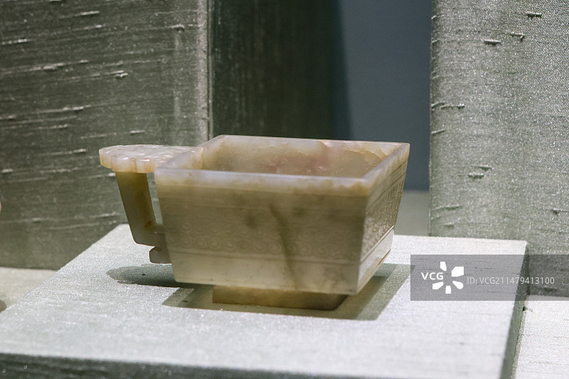 国家博物馆中国古代玉器斗式杯明代图片素材
