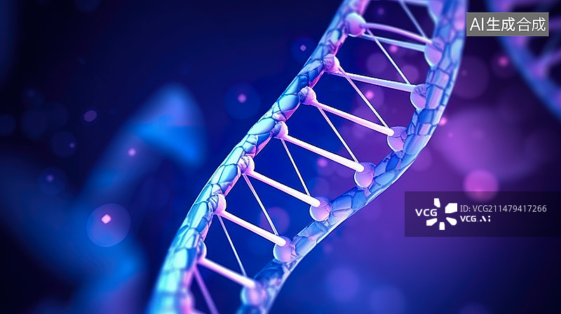 【AI数字艺术】DNA组织背景图片素材