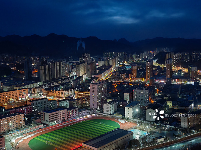 兴隆县夜景图片素材