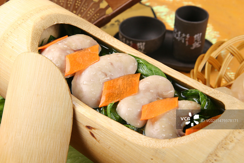 竹筒鸡腰图片素材