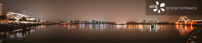 五缘湾夜晚全景图片素材