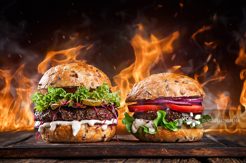 汉堡鸡肉堡图片素材