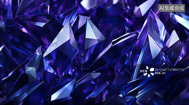 【AI数字艺术】水晶高级背景图片素材