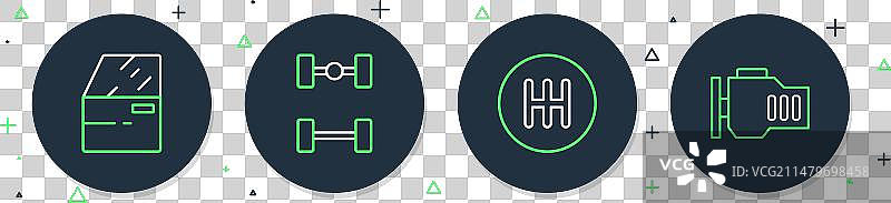 汽车底盘换档杆车门banner图片素材