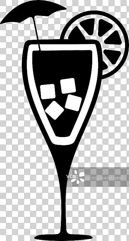 含冰块的软饮料果汁饮品图标图片素材