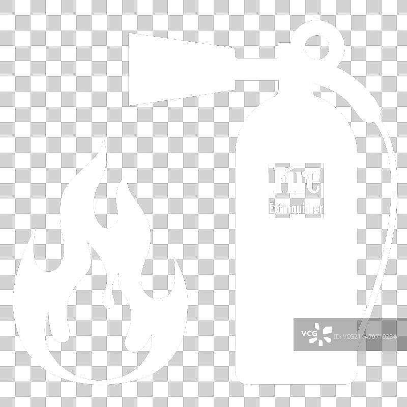 消防安全灭火器标志图片素材