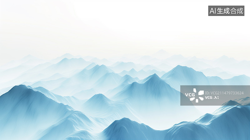 【AI数字艺术】日出景观山景矢量插图，用于图案背景、壁纸、背景模板和背景设计图片素材