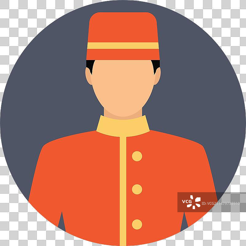 酒店服务员图标图片素材