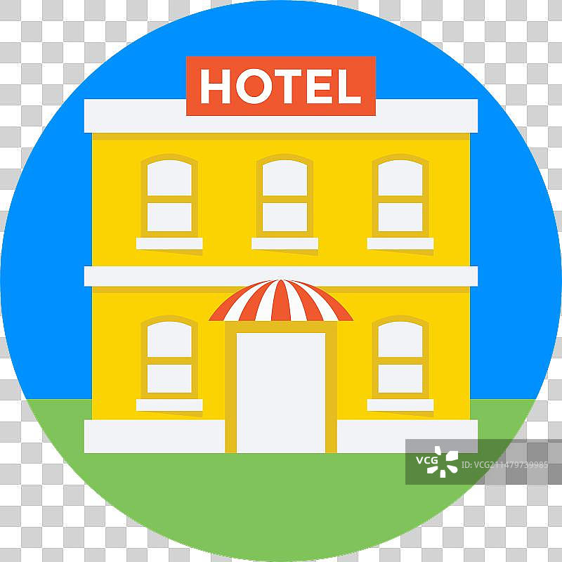 酒店的图标图片素材