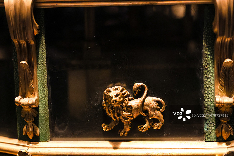 十二星座故宫博物院18世纪英国铜镀金七政仪表铜镀金天文地理表图片素材