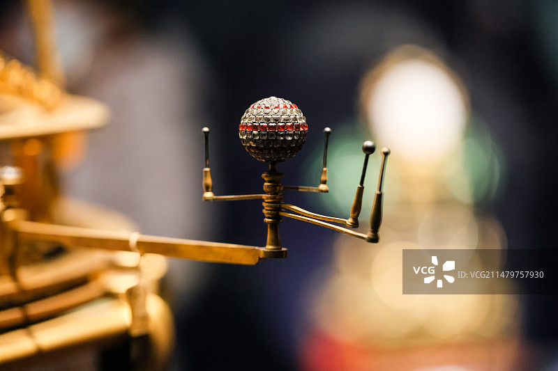 十二星座故宫博物院18世纪英国铜镀金七政仪表铜镀金天文地理表图片素材