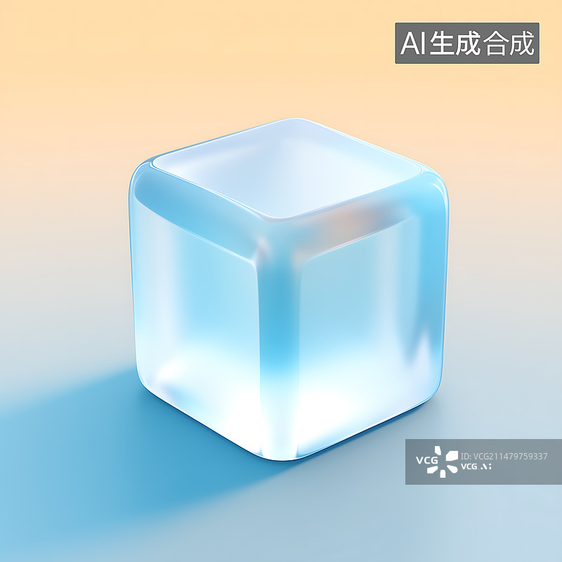 【AI数字艺术】冰块图片素材
