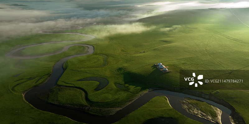 呼伦贝尔莫尔格勒河壮美风光撼人心魄图片素材