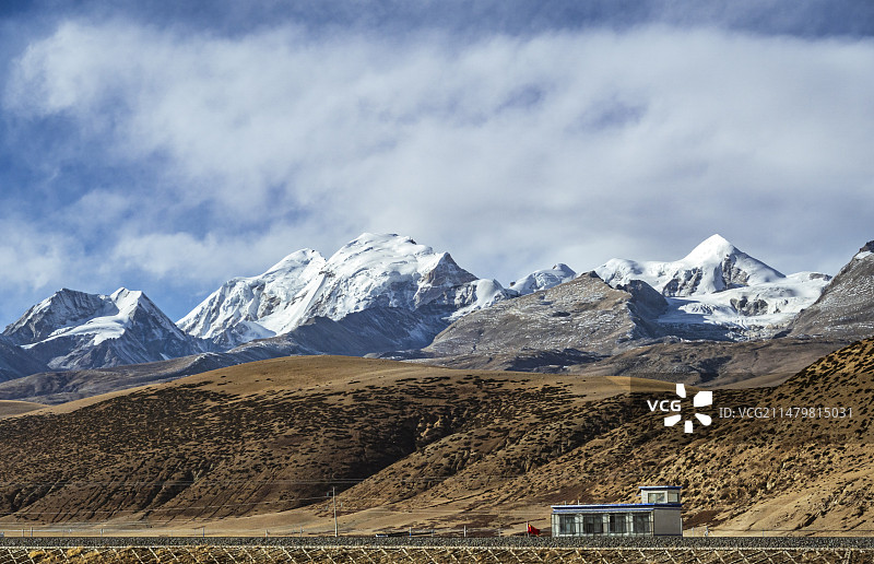 西藏念青唐古拉山图片素材