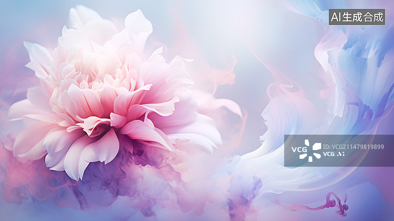 【AI数字艺术】AIGC:抽象花卉 花 植物背景 春天二十四节气 海报 插图 壁纸图片素材