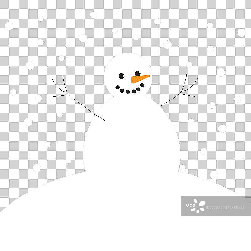 快乐的圣诞节雪人图片素材