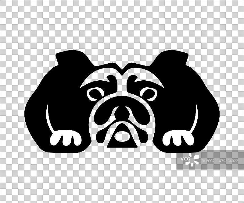 斗牛犬标志设计图标符号图片素材