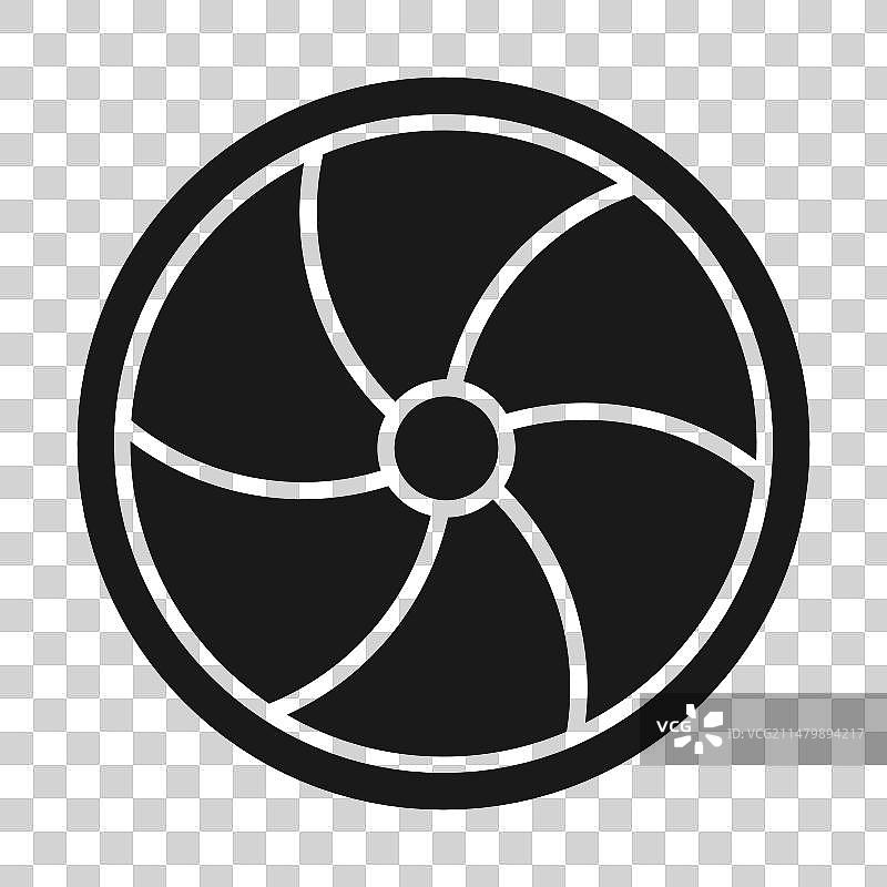 排气扇空气冷却CPU风扇图标图片素材