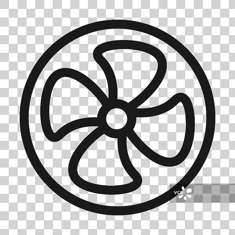 排气扇空气冷却CPU风扇图标图片素材