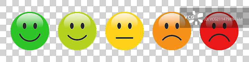 黑色眼睛的微笑表情评分图片素材