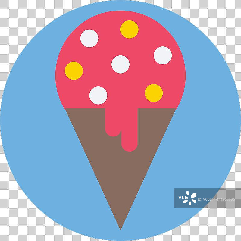 冰淇淋甜筒图标图片素材