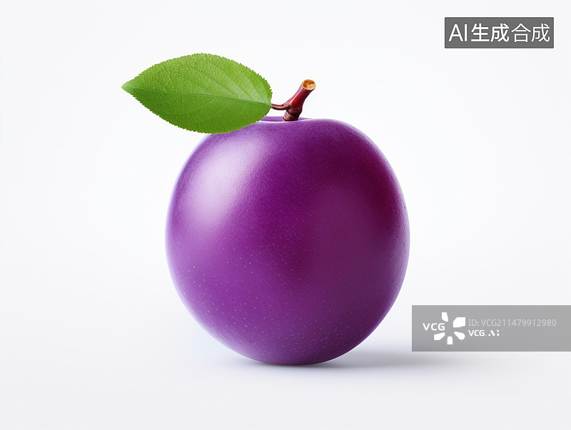 【AI数字艺术】白色背景3D水果图片素材