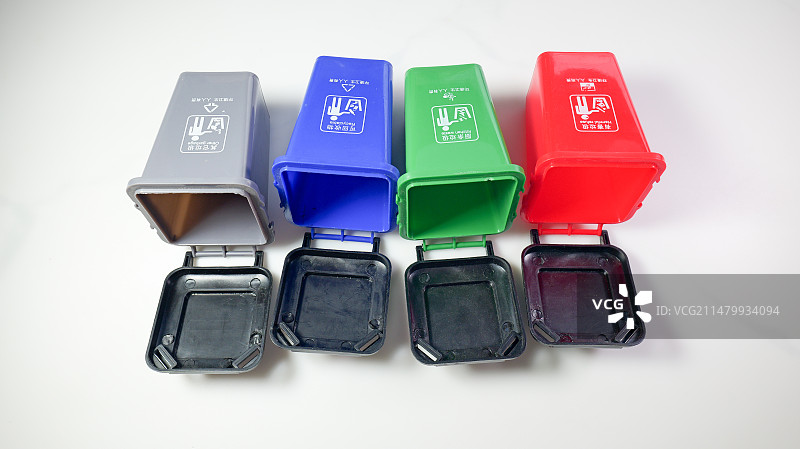 垃圾分类回收垃圾桶图片素材