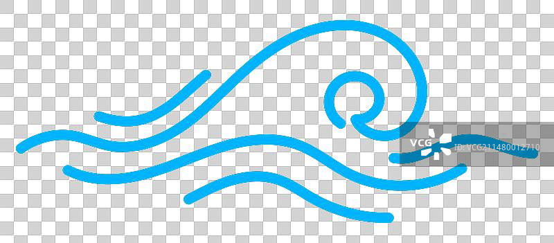 海浪波纹图标图片素材