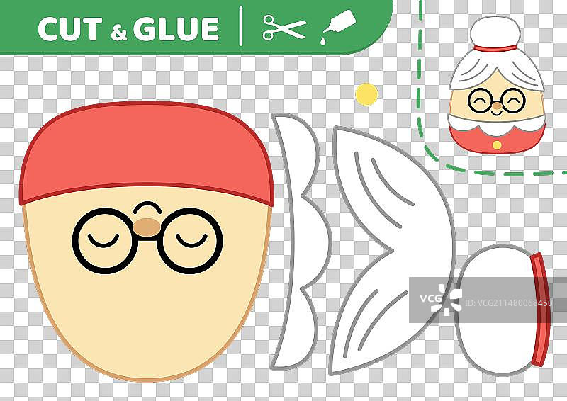 圣诞奶奶剪贴画图片素材