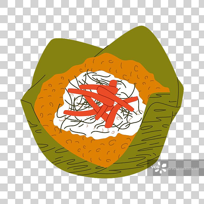 柬埔寨传统美食阿莫鱼图片素材