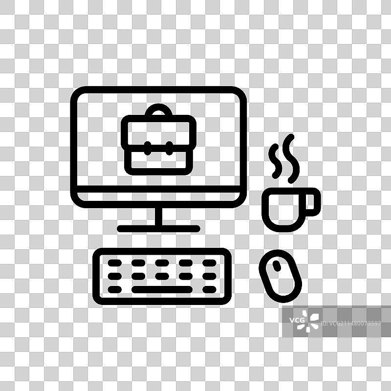 办公场所轮廓图标图片素材