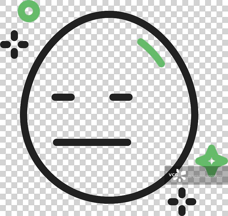 面无表情的脸部图标图片素材