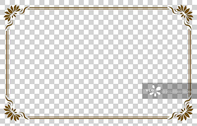 莲花纹中式边框素材图片素材