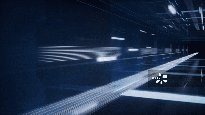 科技感线条空间隧道动态模糊3D渲染图片素材