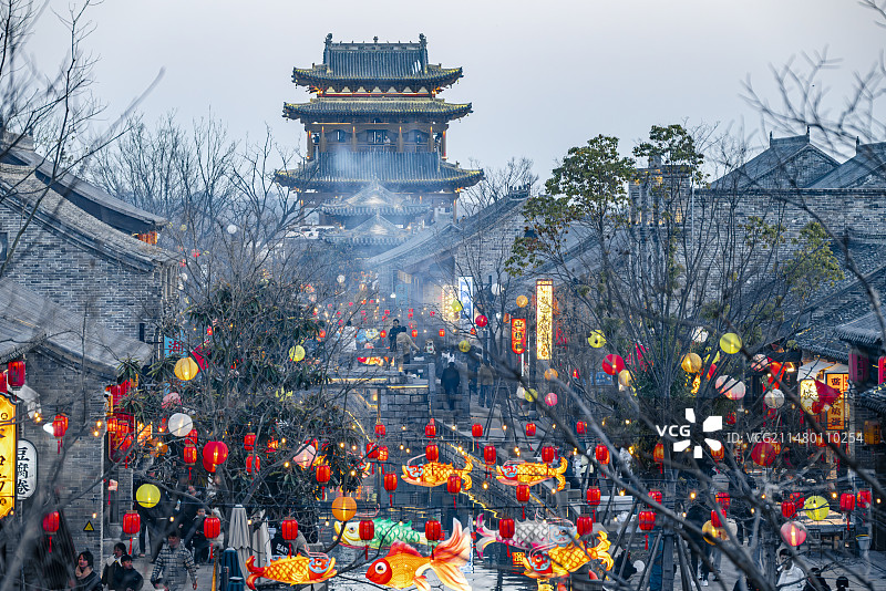 宿迁袁家村图片素材