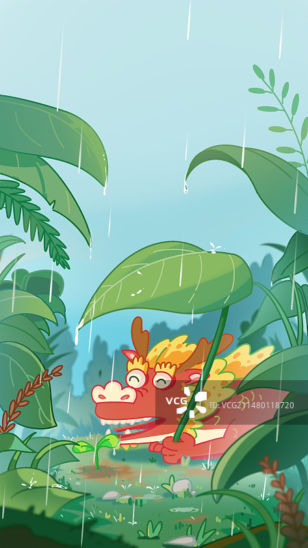 雨水气节图片素材