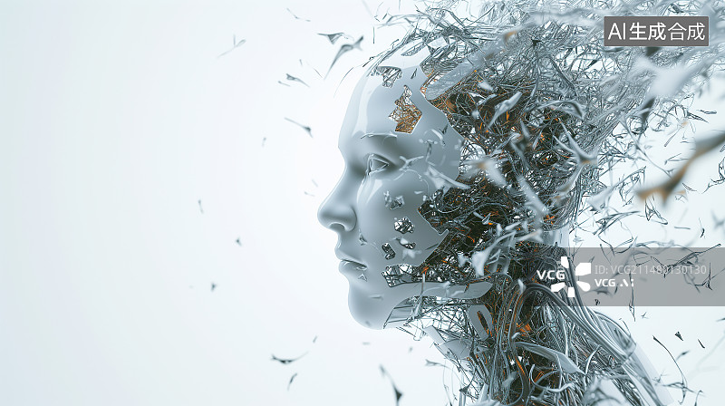 【AI数字艺术】前沿科技脑机接口的宣传图与实践运用的海报设计图图片素材