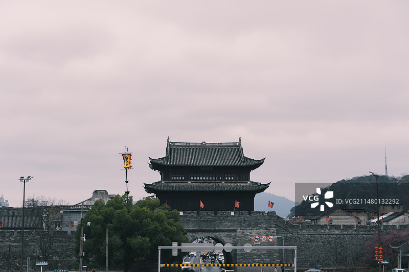 临海台州府城墙望江门图片素材