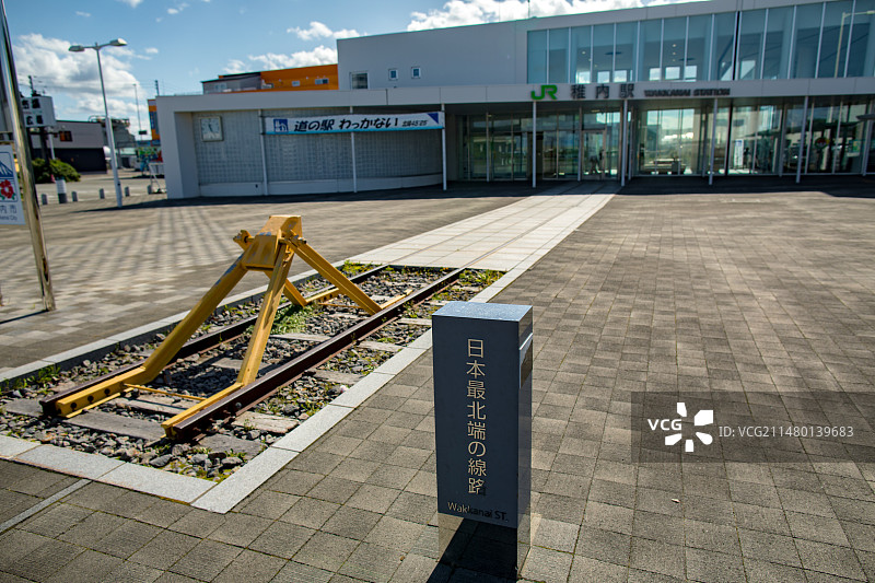 亚洲日本北海道稚内的城市风光图片素材