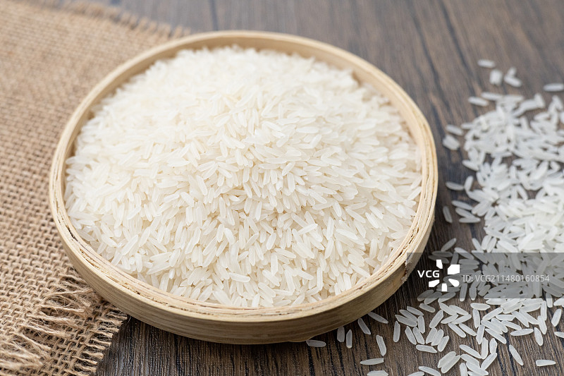 东北长粒香大米新米泰国香米图片素材