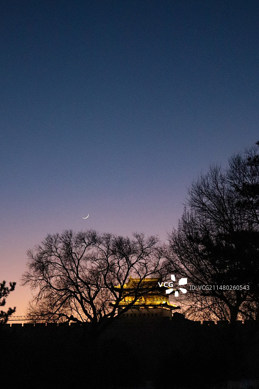 大同城墙黄昏图片素材