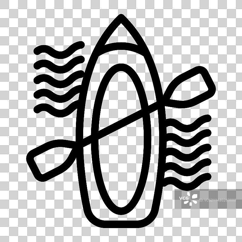 水上活动图标或logo设计图片素材